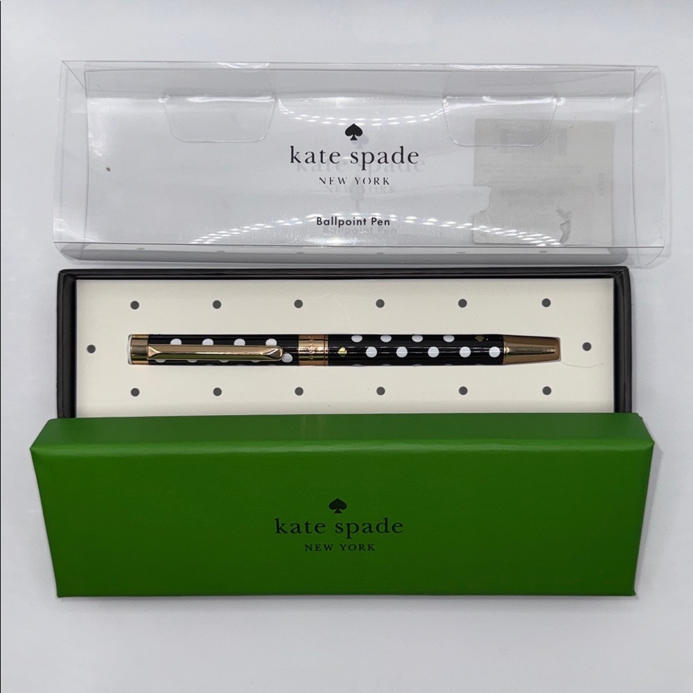 Kate Spade Black & White Polka Dot Pen